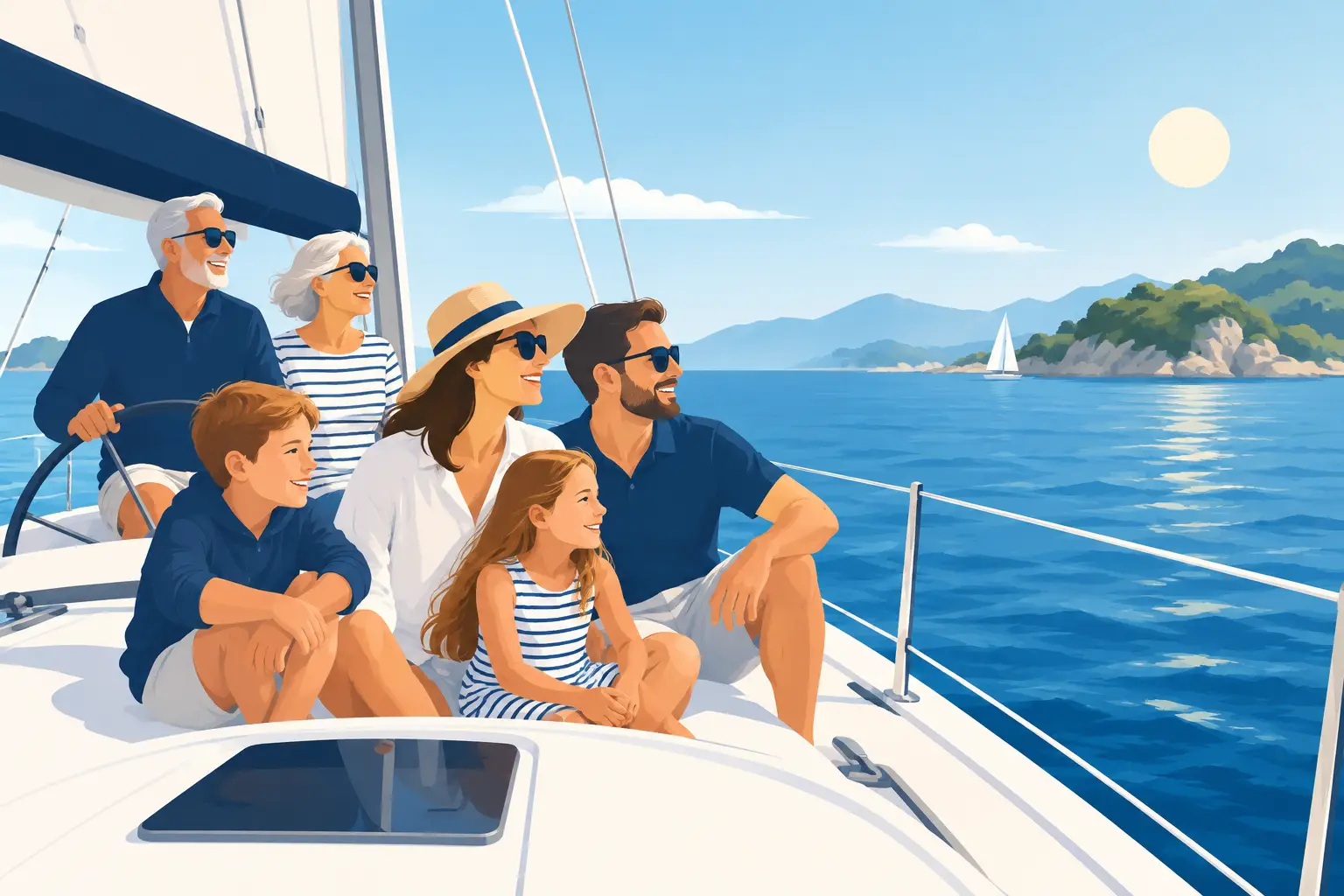 A Multigenerational Sailing Vacation Example