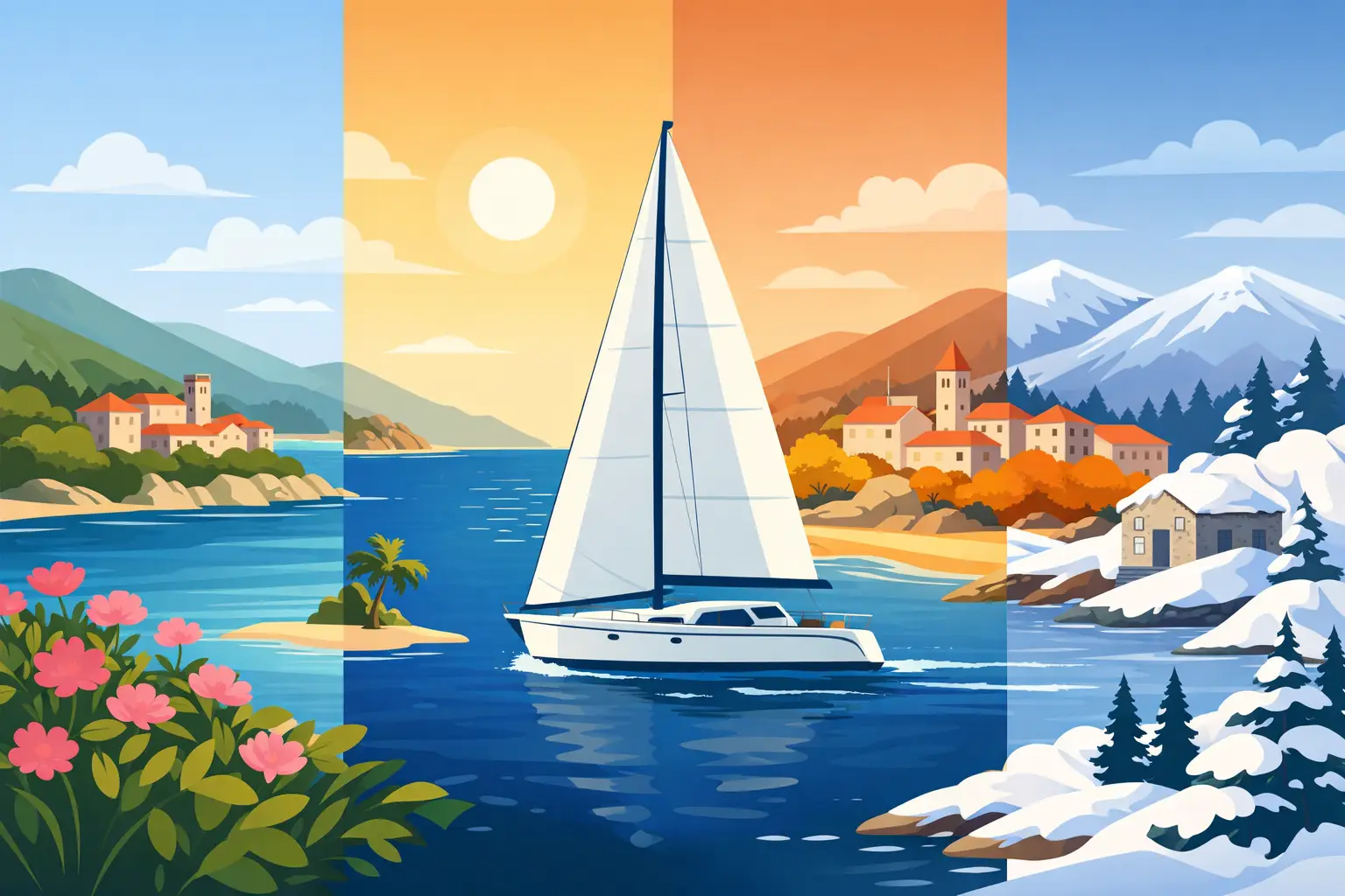 Best Time to Sail Croatia by Season