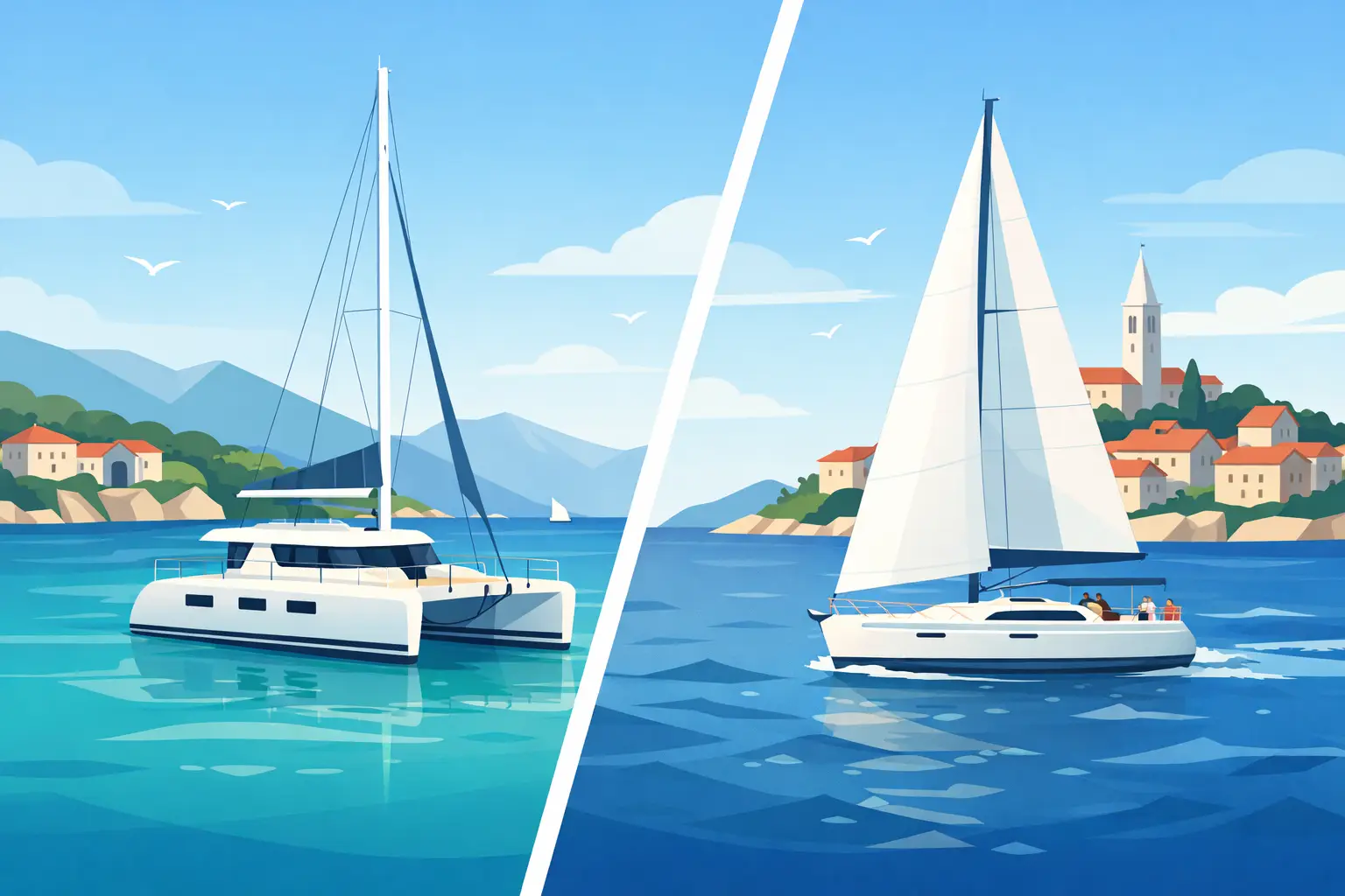 Catamaran vs Sailboat Croatia: Which Fits?