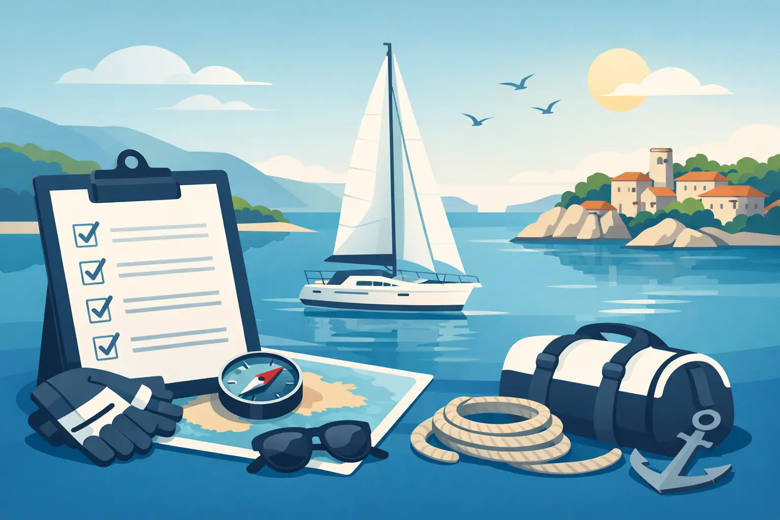 Croatia Bareboat Charter Checklist for Sailors
