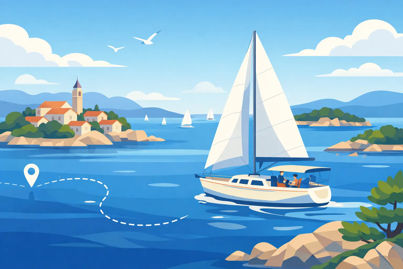 Croatia Sailing Routes for Beginners