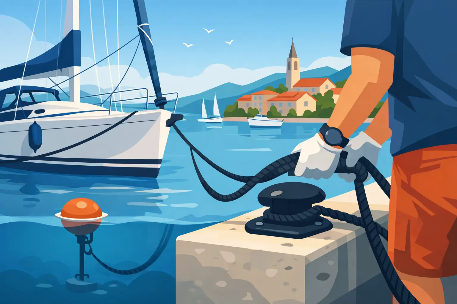 How to Use Mooring Lines Safely in Croatia