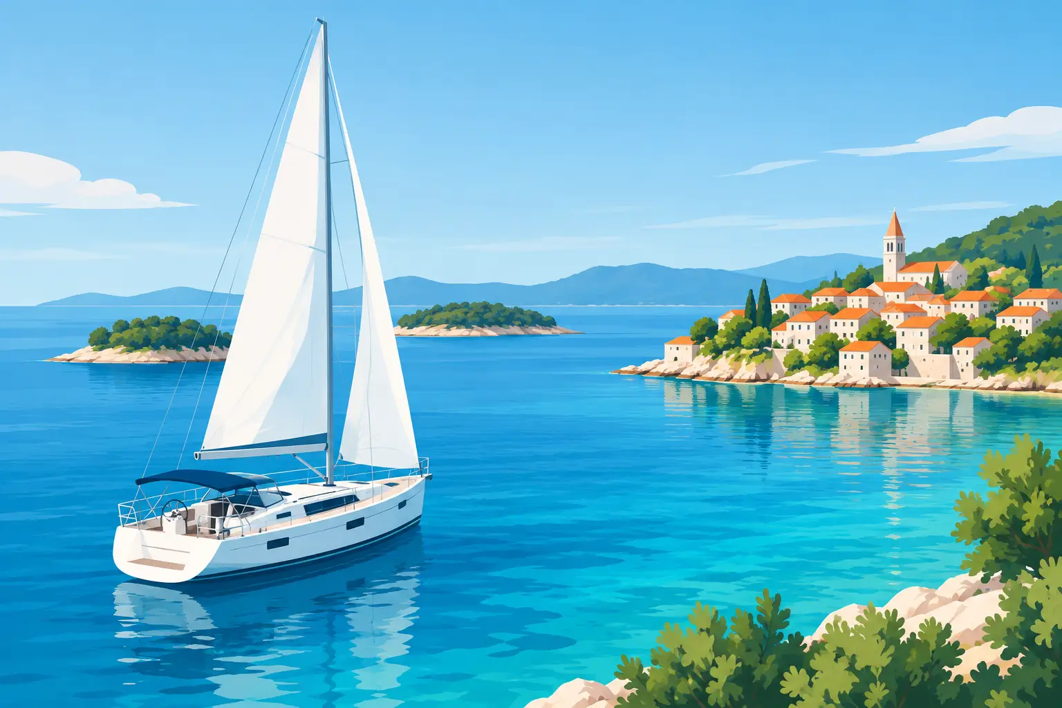 Sailboat Charter Croatia Itinerary Guide for 7 Days