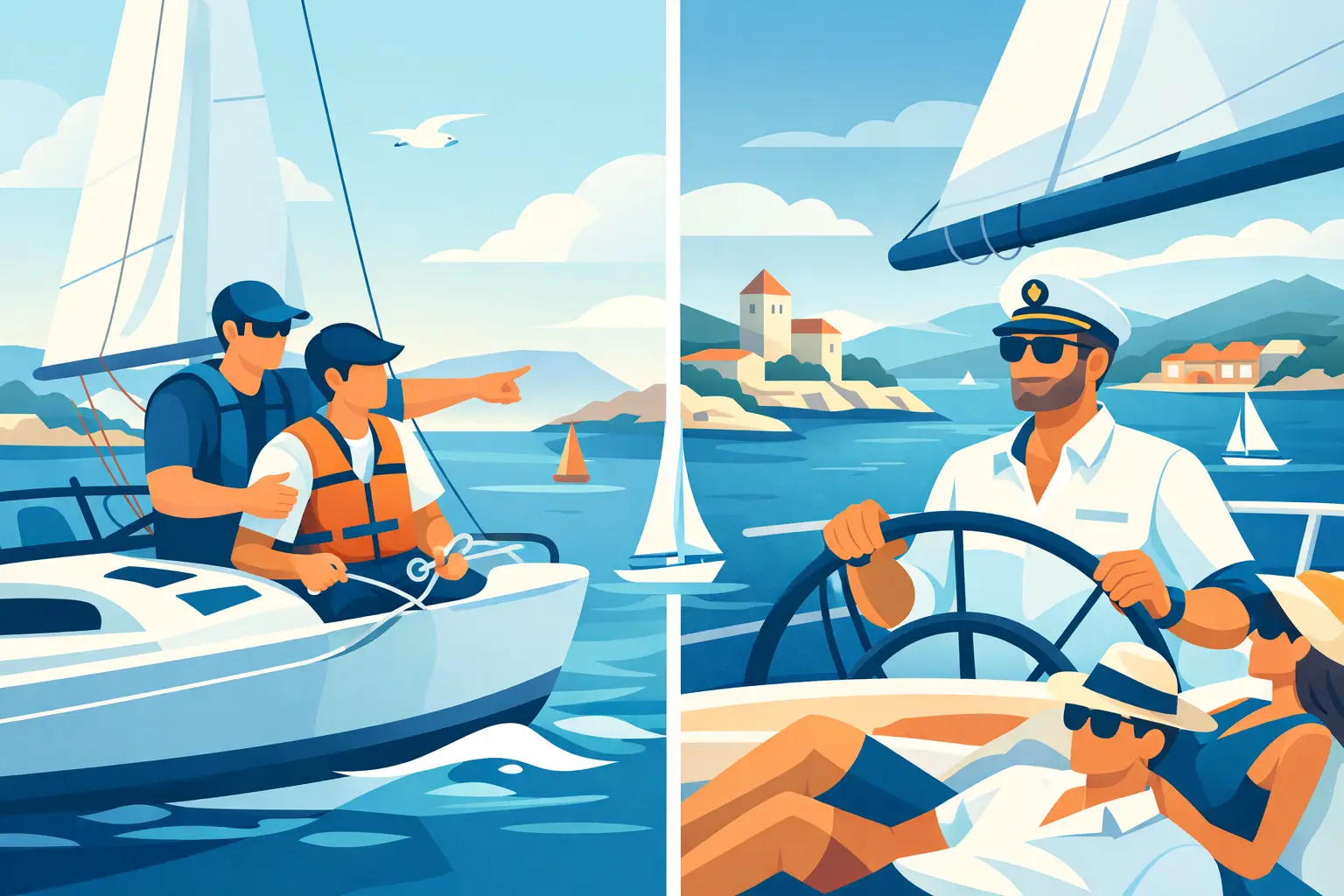 Sailing School vs Skipper for Croatia Trips