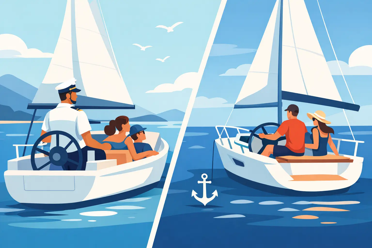 Skippered vs Bareboat Charter: Which Fits?